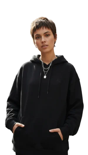 Oversize Siyah Hoodie